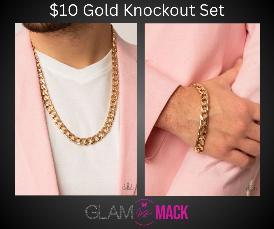 Gold Knockout Chain Set