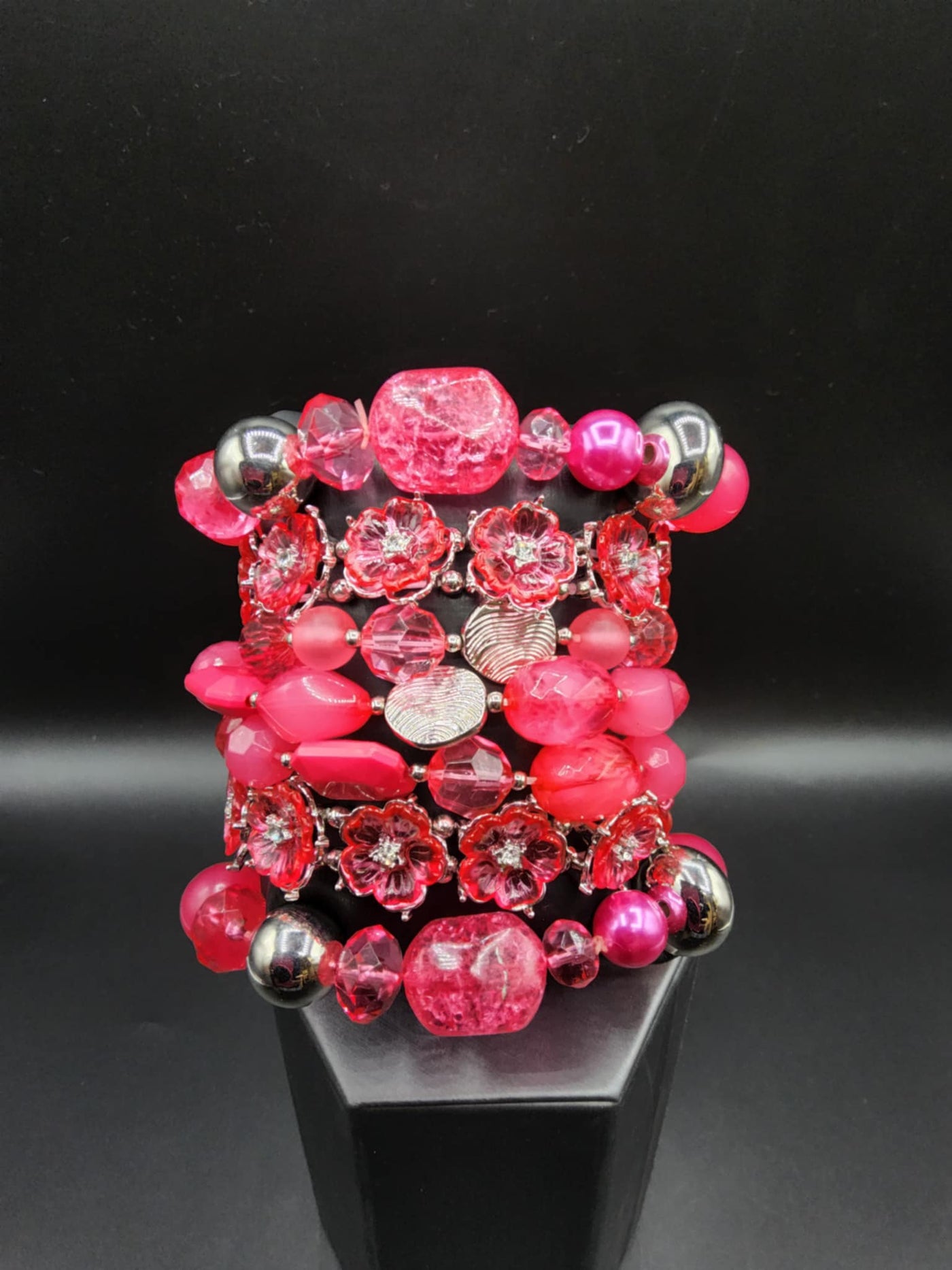 Paparazzi Pink Floral Acrylic SweetStack