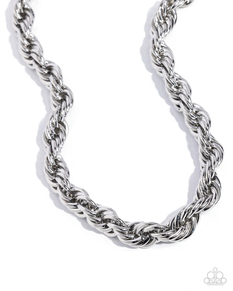 Paparazzi Complete Curves - Silver Necklace