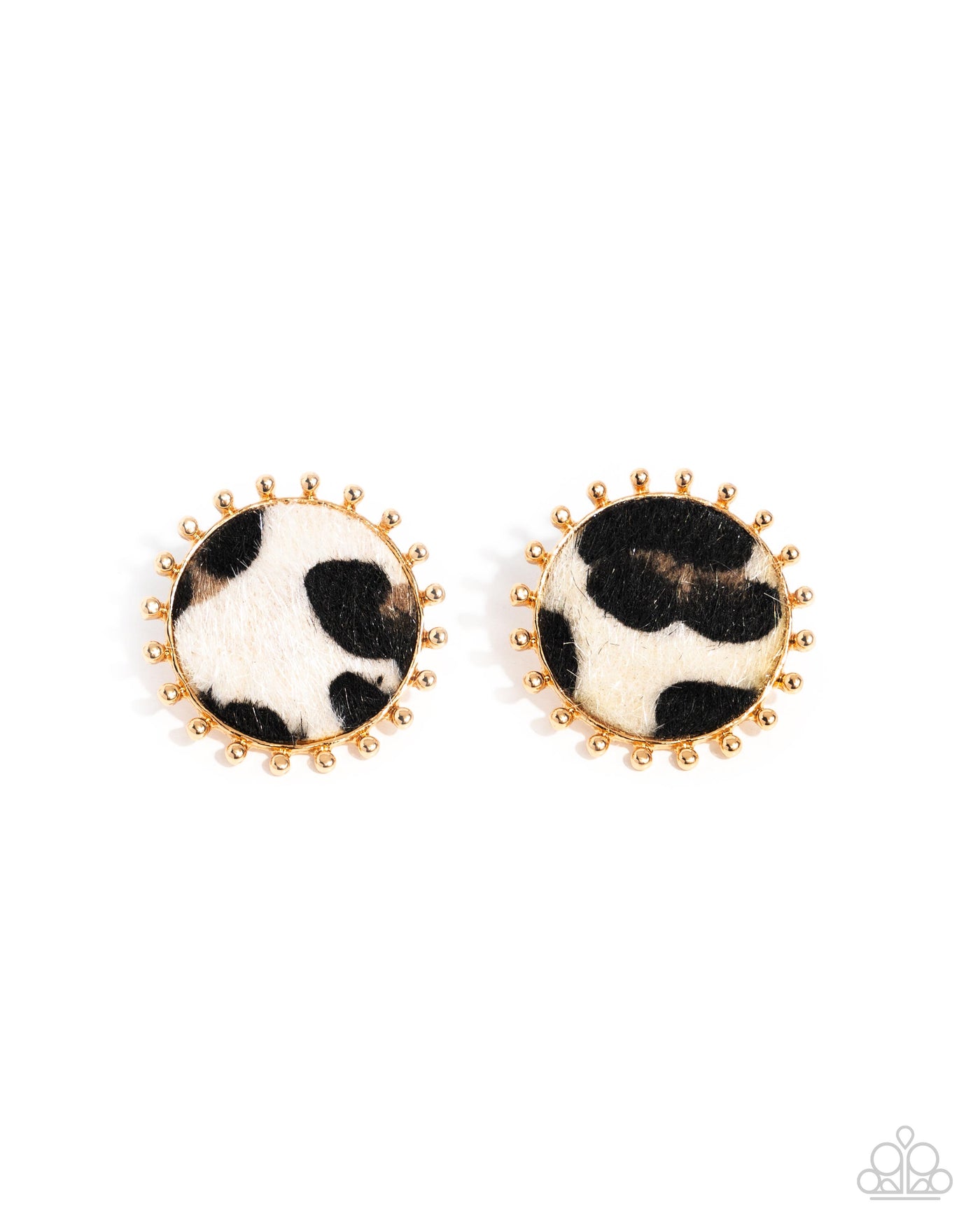 Paparazzi ♥ Cowhide Couture  ♥ Post Earrings