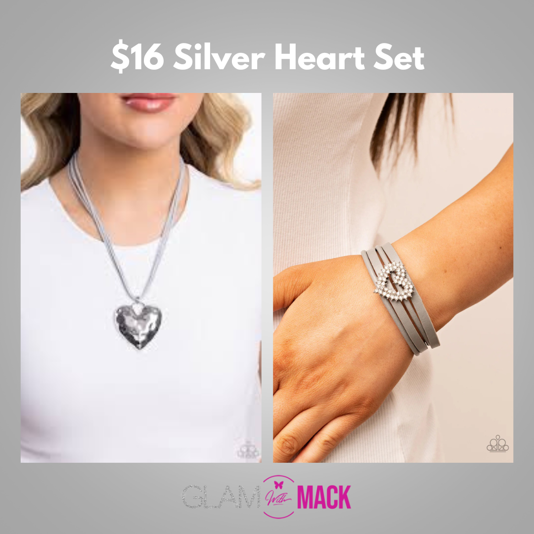 Silver Heart Set