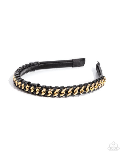 Paparazzi Woven Welding - Black