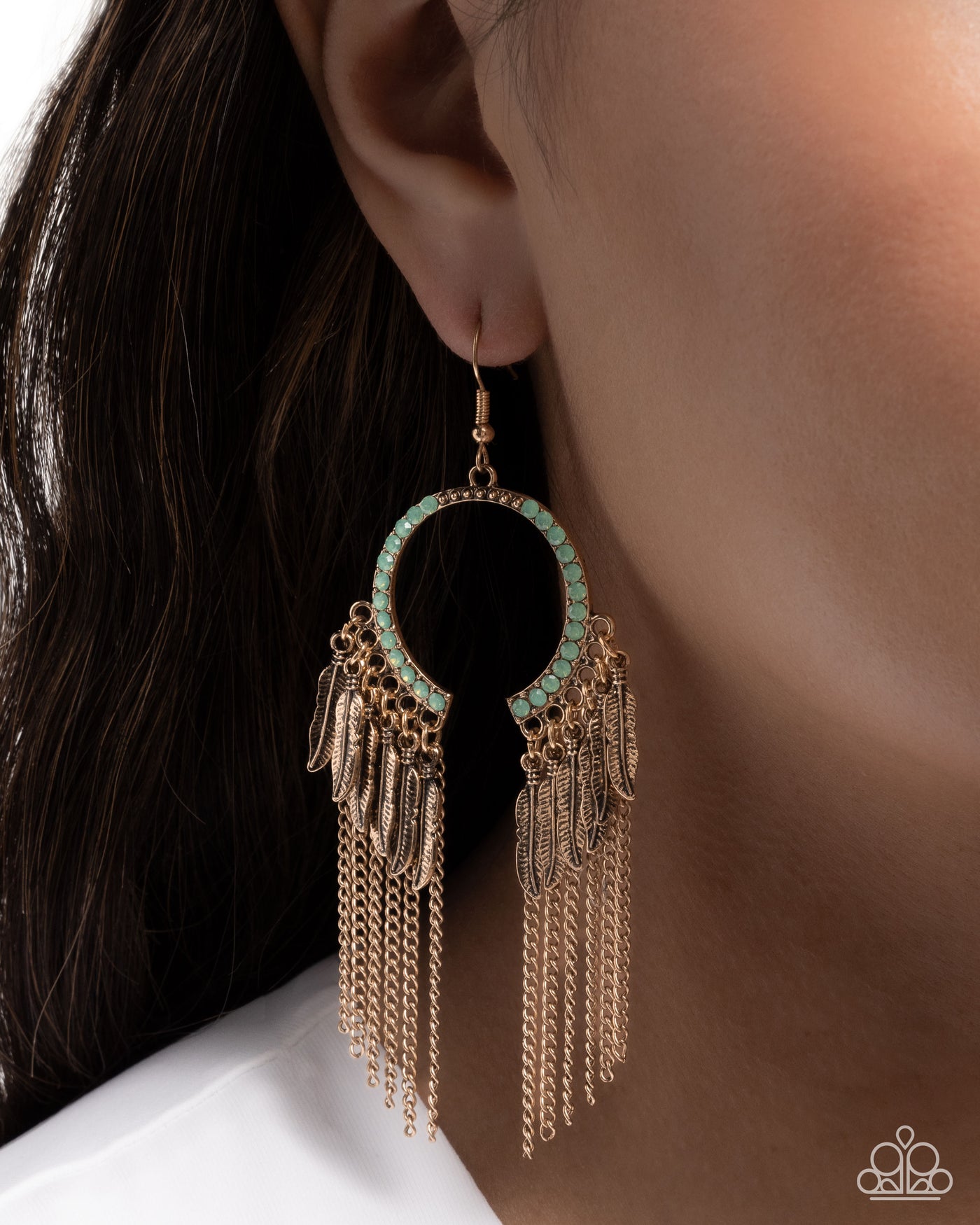 Paparazzi Free-Spirited Fringe - Green