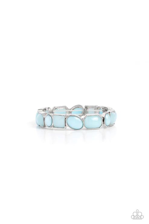 Paparazzi ♥ Giving Geometrics - Blue ♥ Bracelet