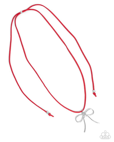 Paparazzi Bolo Bow - Red