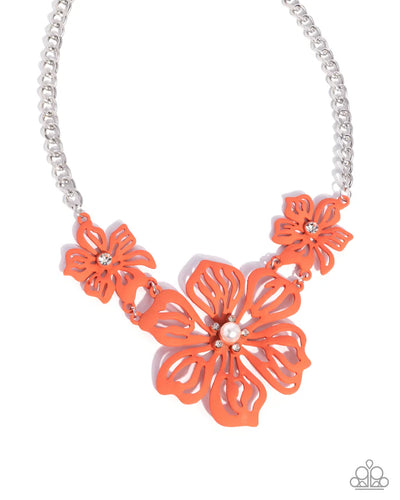 Paparazzi Floral Fandom - Orange
