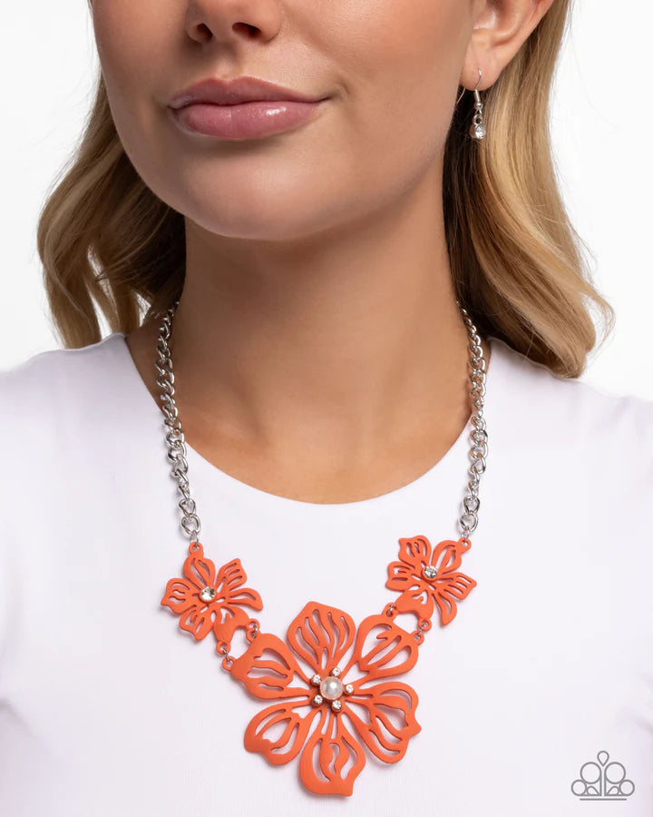 Paparazzi Floral Fandom - Orange