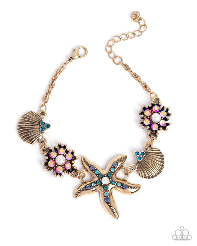 Paparazzi Starfish Single Song \Necklace and Bracelet Set