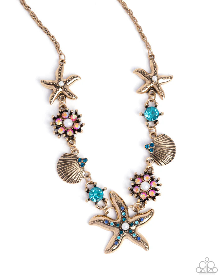 Paparazzi Starfish Single Song \Necklace and Bracelet Set