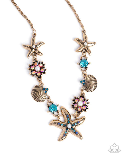 Paparazzi Starfish Single Song \Necklace and Bracelet Set