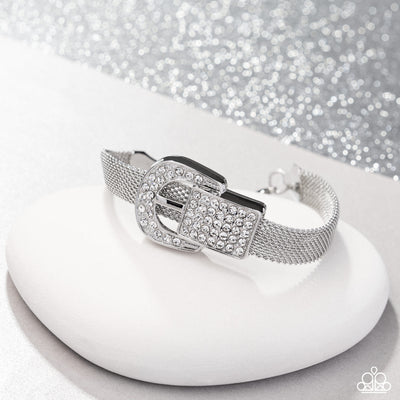 Paparazzi Boldly Buckled - White