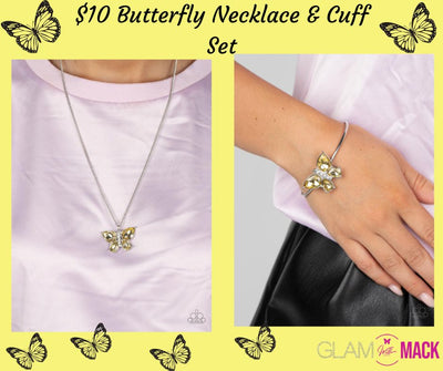 Butterfly Necklace & Cuff Set
