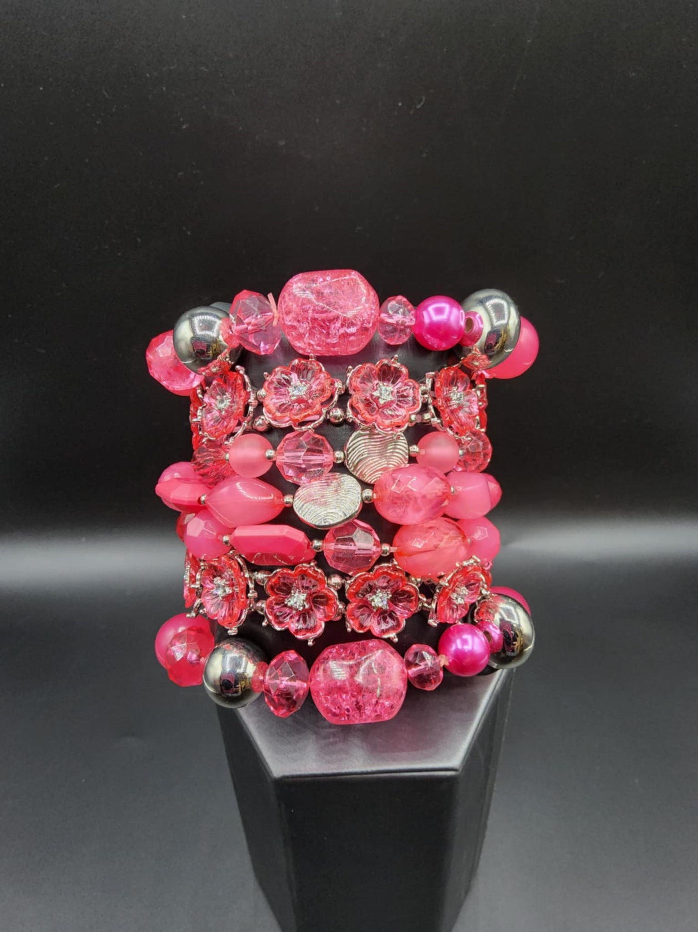 Paparazzi Pink Floral Acrylic SweetStack