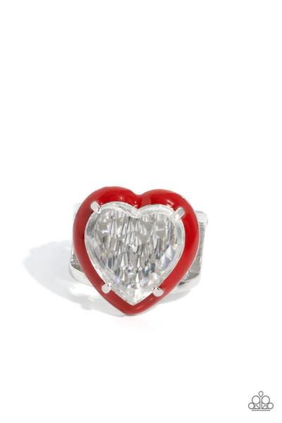 Paparazzi Hallmark Heart - Red