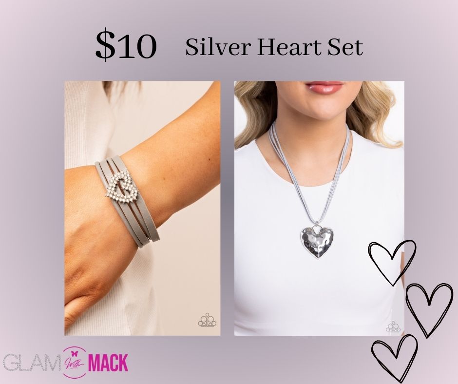 Silver Heart Set