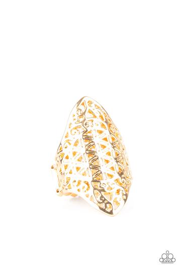 Paparazzi FRILL Ride - Gold - Ring