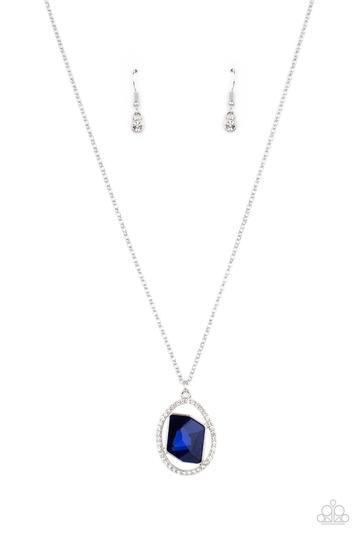 Paparazzi Undiluted Dazzle - Blue - Necklace & Earrings