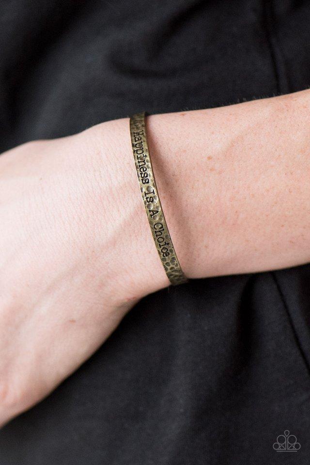 Paparazzi ♥ Do What Makes You Happy - Brass ♥ Bracelet