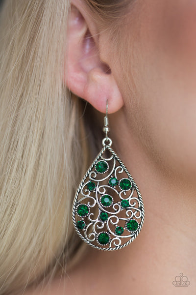 Paparazzi Certainly Courtier - Green - Studio Bling by Glam With Mack