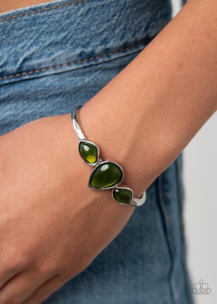 Paparazzi Boho Beach Babe - Green - Cuff Bracelet