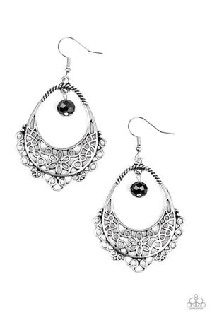 Paparazzi earrings Garden Society - Black