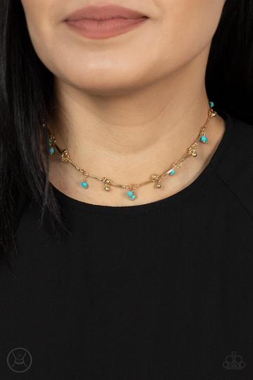 Paparazzi Sahara Social - Gold - Necklace & Earrings
