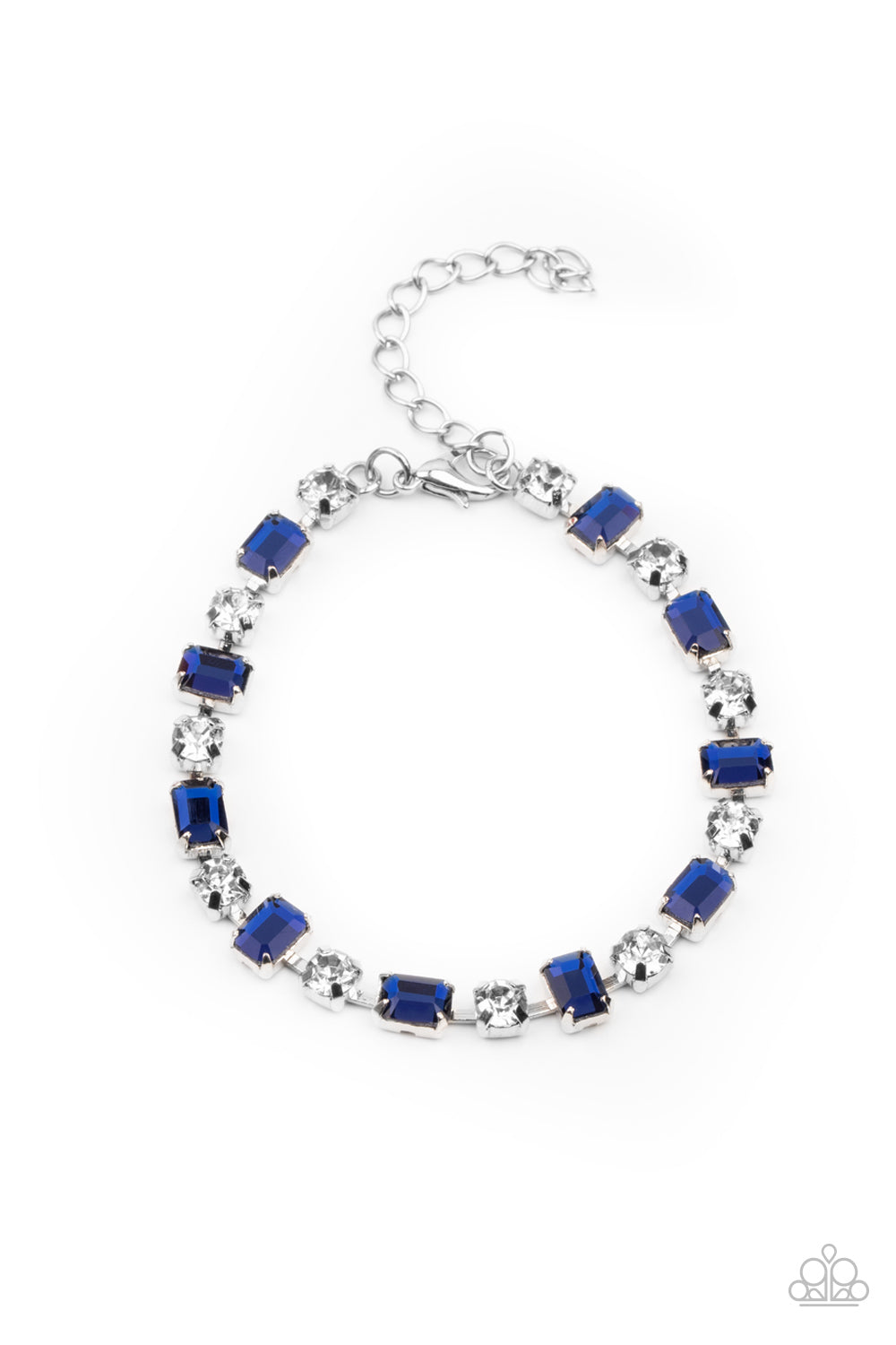 Paparazzi ♥ Out In Full FIERCE - Blue ♥ Bracelet
