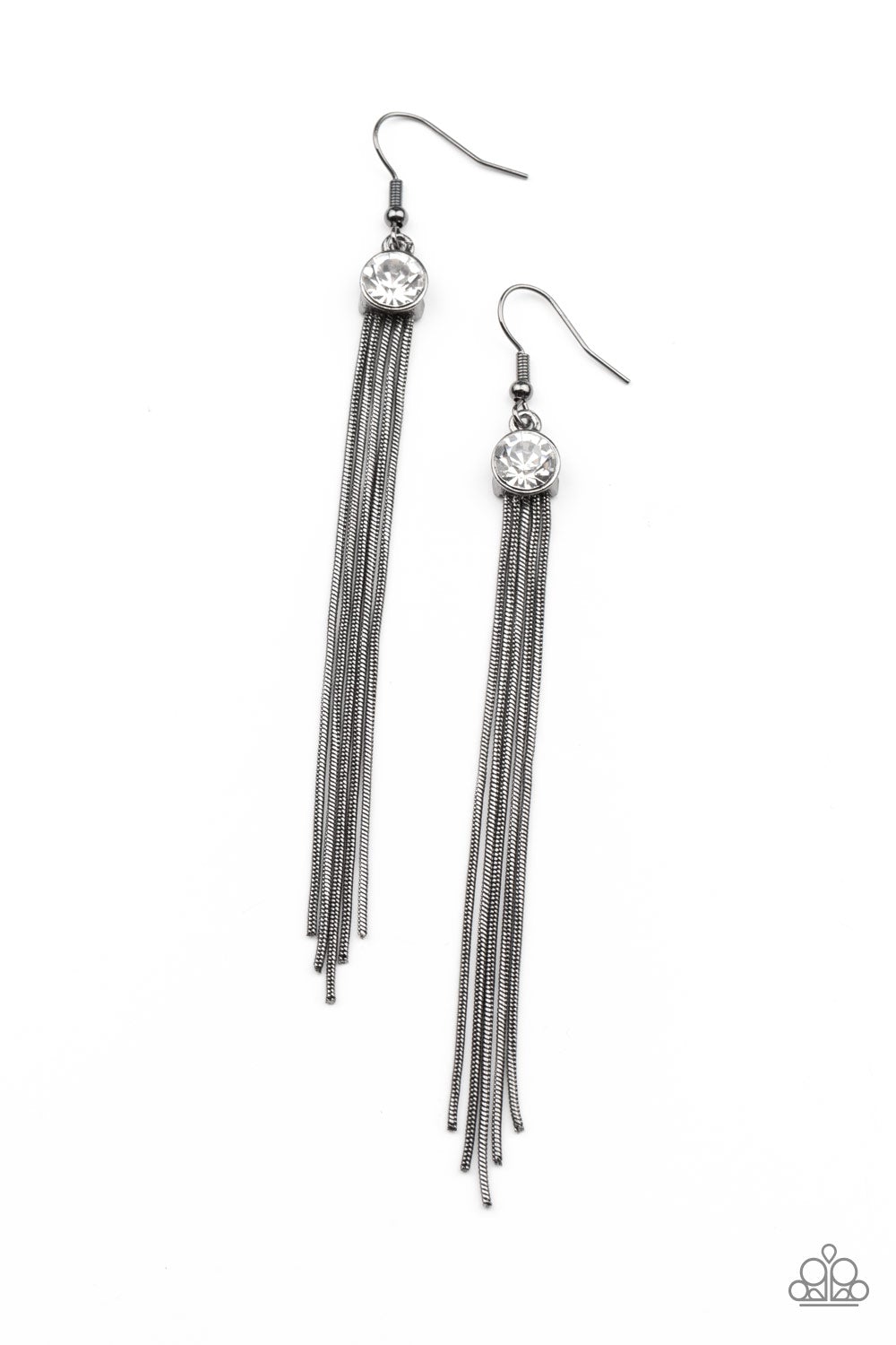 Paparazzi Always In Motion - Black Earrings