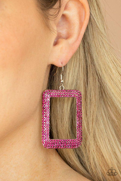 Paparazzi Earring ~ World FRAME-ous