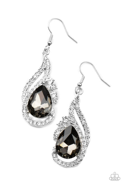 Paparazzi Dancefloor Diva Silver Earrings