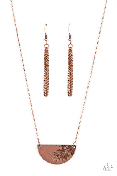 Paparazzi ♥ Cool, PALM, and Collected - Copper ♥ Necklace