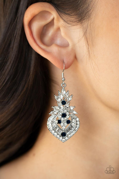 Paparazzi Royal Hustle - Rhinestone Earrings