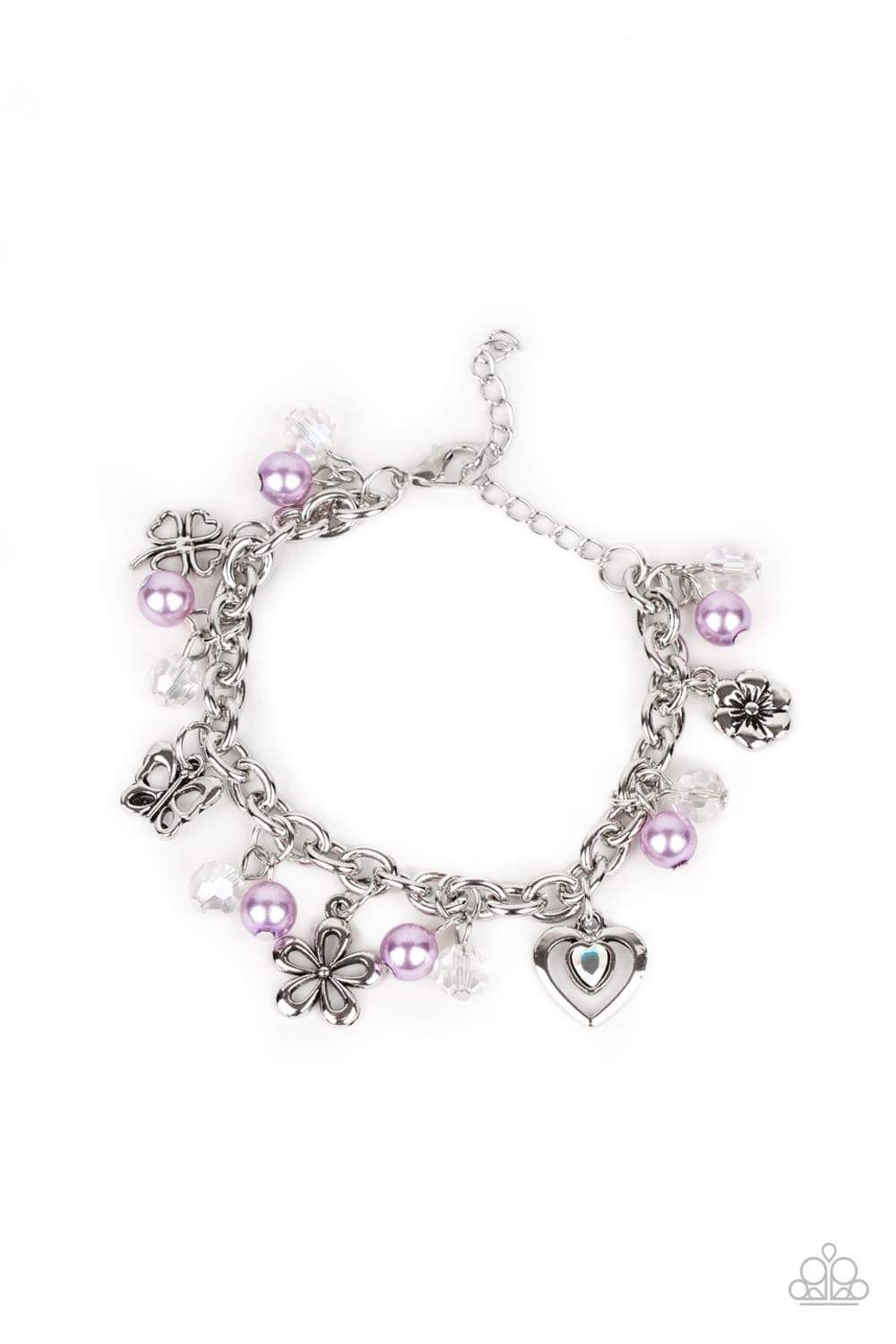 Paparazzi Accessories: Retreat into Romance - Purple Iridescent Bracelet