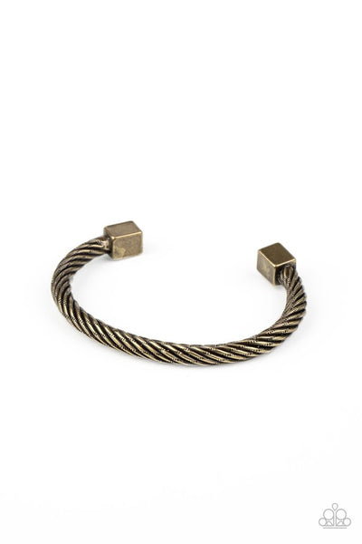 Paparazzi Block It Out - Brass Bracelet