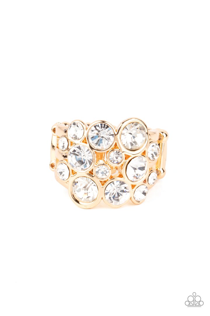 Paparazzi Accessories  Bubbling Bravado - Gold Ring