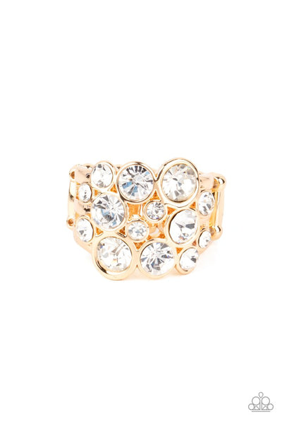 Paparazzi Accessories  Bubbling Bravado - Gold Ring