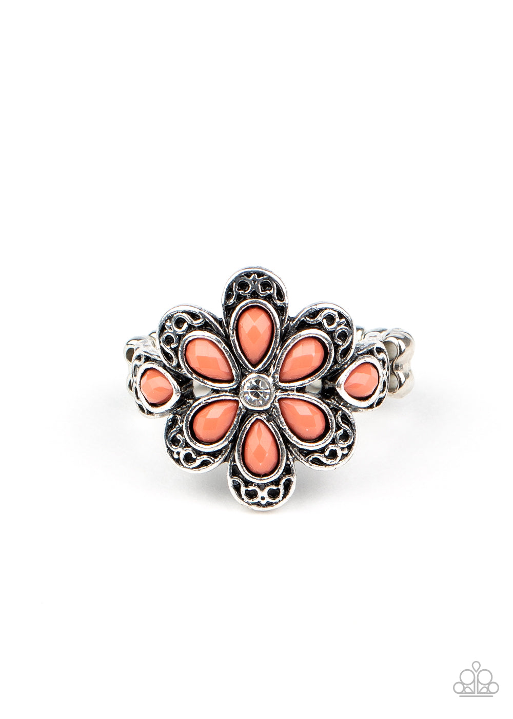 Paparazzi Fruity Florals - Orange