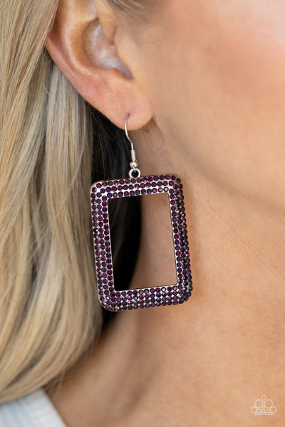 Paparazzi Earring ~ World FRAME-ous