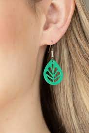 Paparazzi Earring ~ LEAF Yourself Wide Open