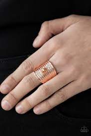 Paparazzi Crystal Corsets Copper Ring